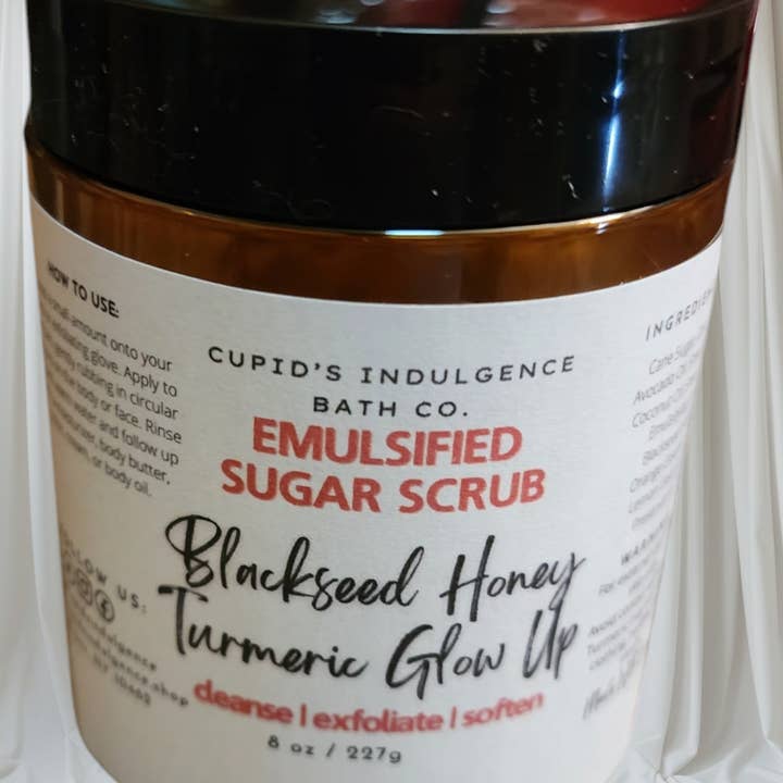 Cupid's Indulgence Bath Company - Wholesale Body Scrub/Exfoliant - Turmeric Blackseed Honey Sugar Scrub. Wholesale Body Polish.2