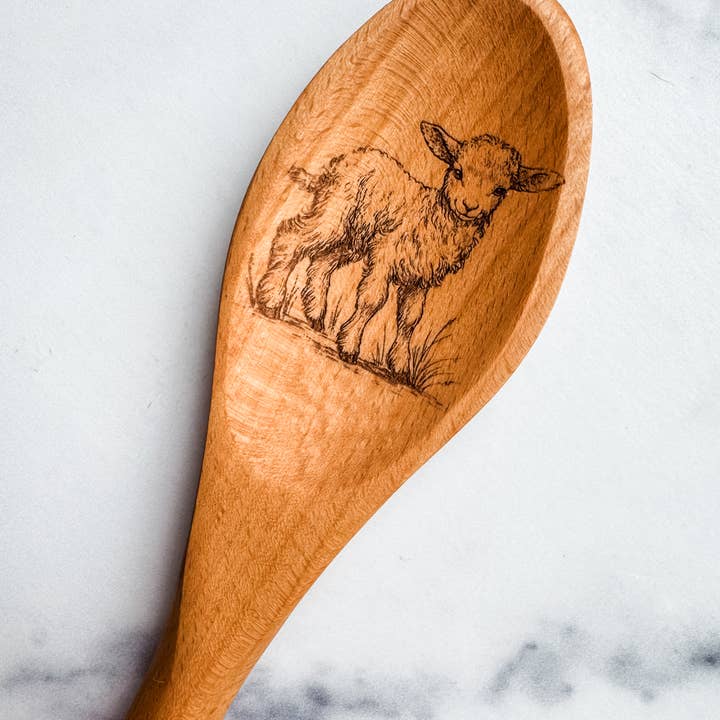 Wood & Ash - Wholesale Kitchen Spoon - Farm Animal Wooden Spoons5