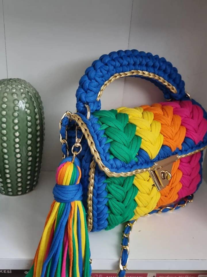 Bolso de mano CHQEL de noche para mujer, hecho a mano a ganchillo para bodas para venta al por mayor de CHQEL