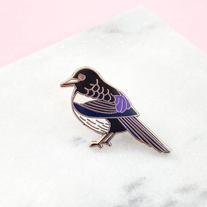 Sarah Frances - Wholesale Lapel Pin/Button - Magpie Enamel Pin