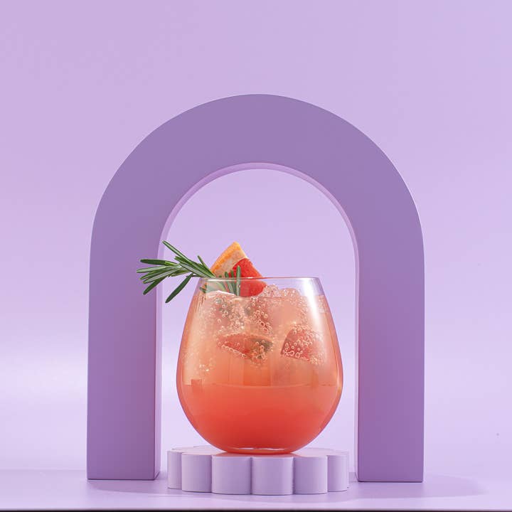 JoyJolt - Wholesale Wine Glass - Spirits Stemless Wine Glasses, 15 Oz Set of 44