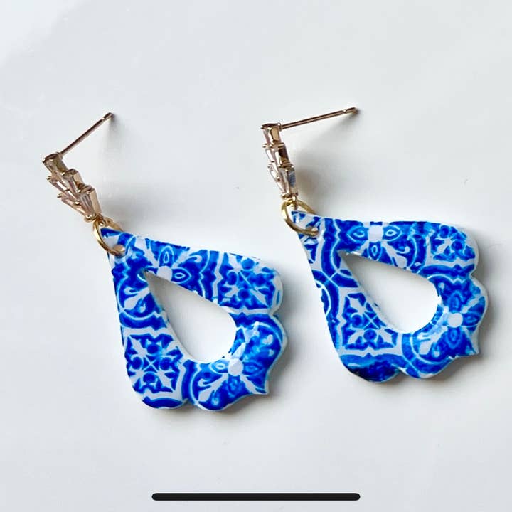 Boho Clay Dangle Earrings for wholesale by Bella Brands Co