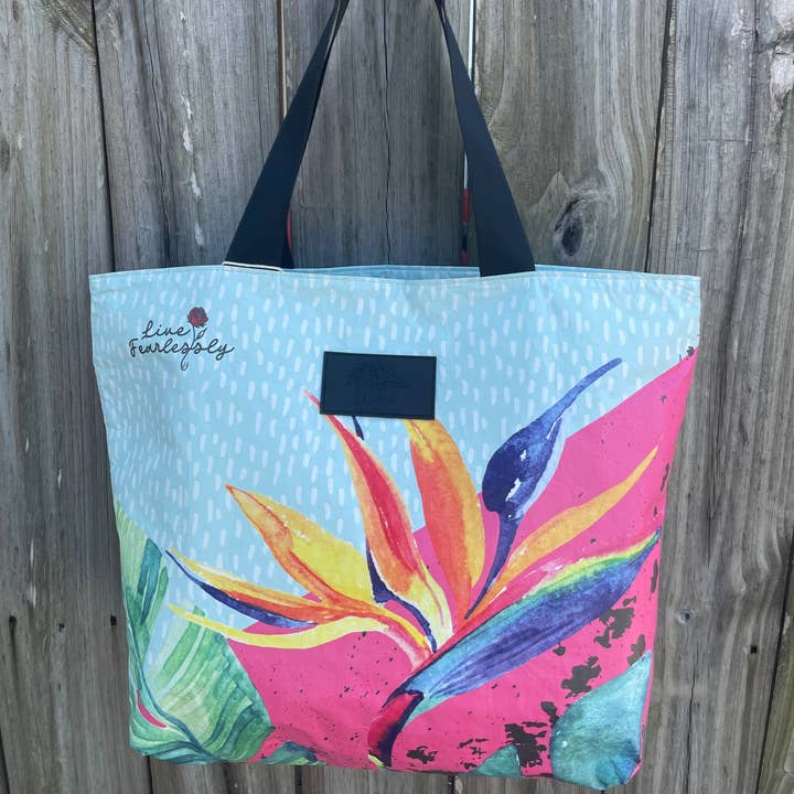 Tote Bag - Beach Bag/Travel/Lightweight - Bird of Paradise for wholesale by Wai Elements