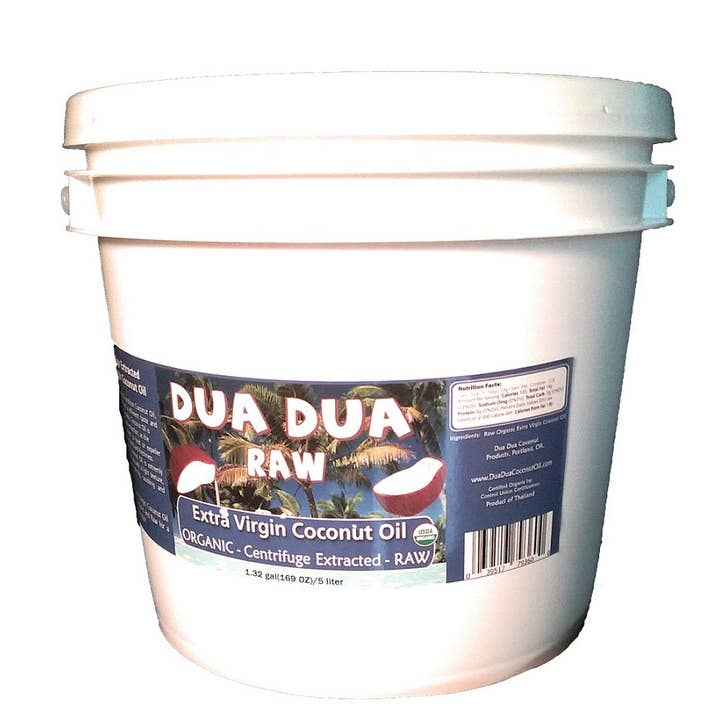 Dua Dua Coconut Products LLC - Wholesale Cooking Oil - Dua Dua Organic Raw Extra Virgin Coconut Oil 1.32 gallons FREE SHIPPING!3