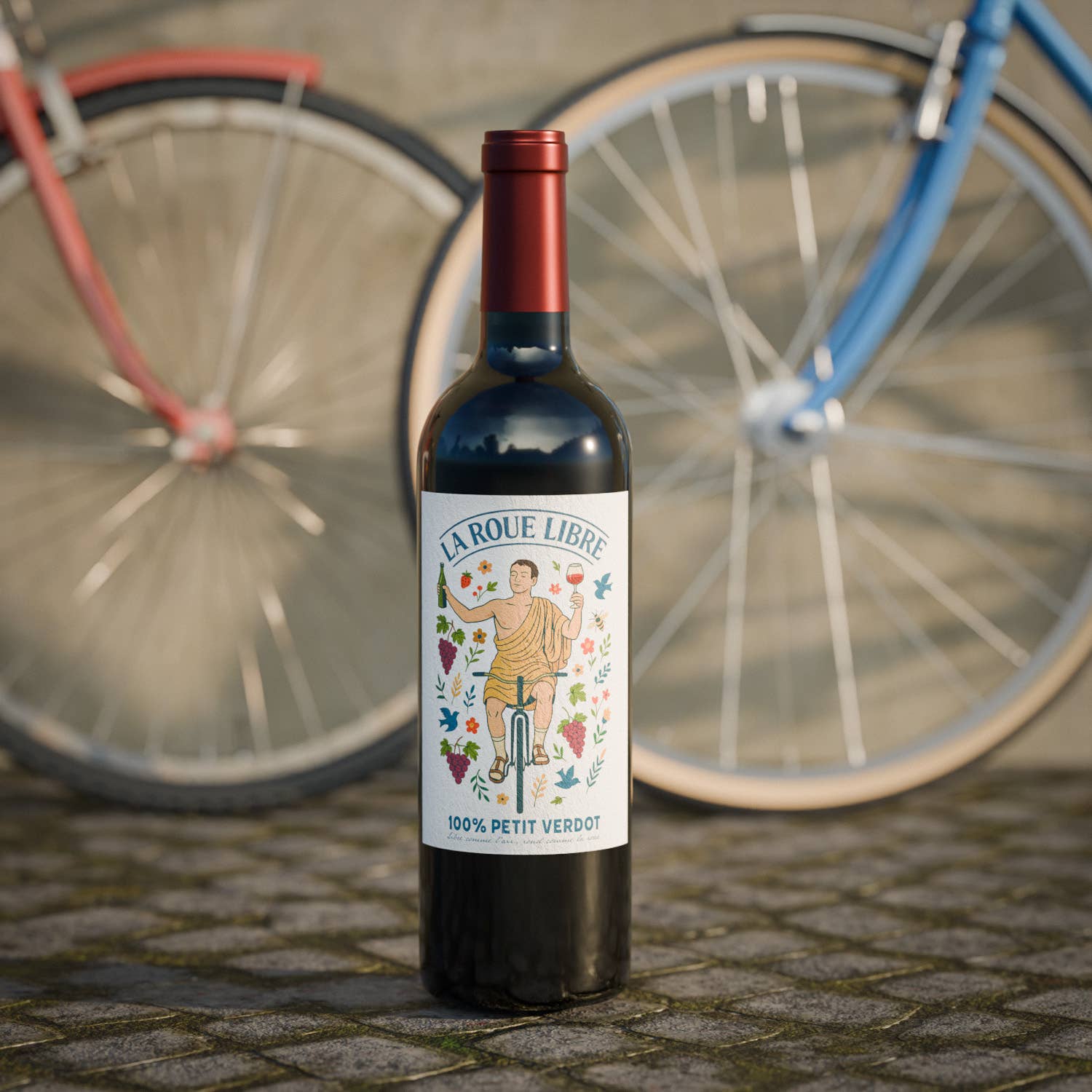 Les Compagnons du Canon - Wholesale Red Wine - La Roue Libre - Bordeaux - 100% Petit Verdot - 20202