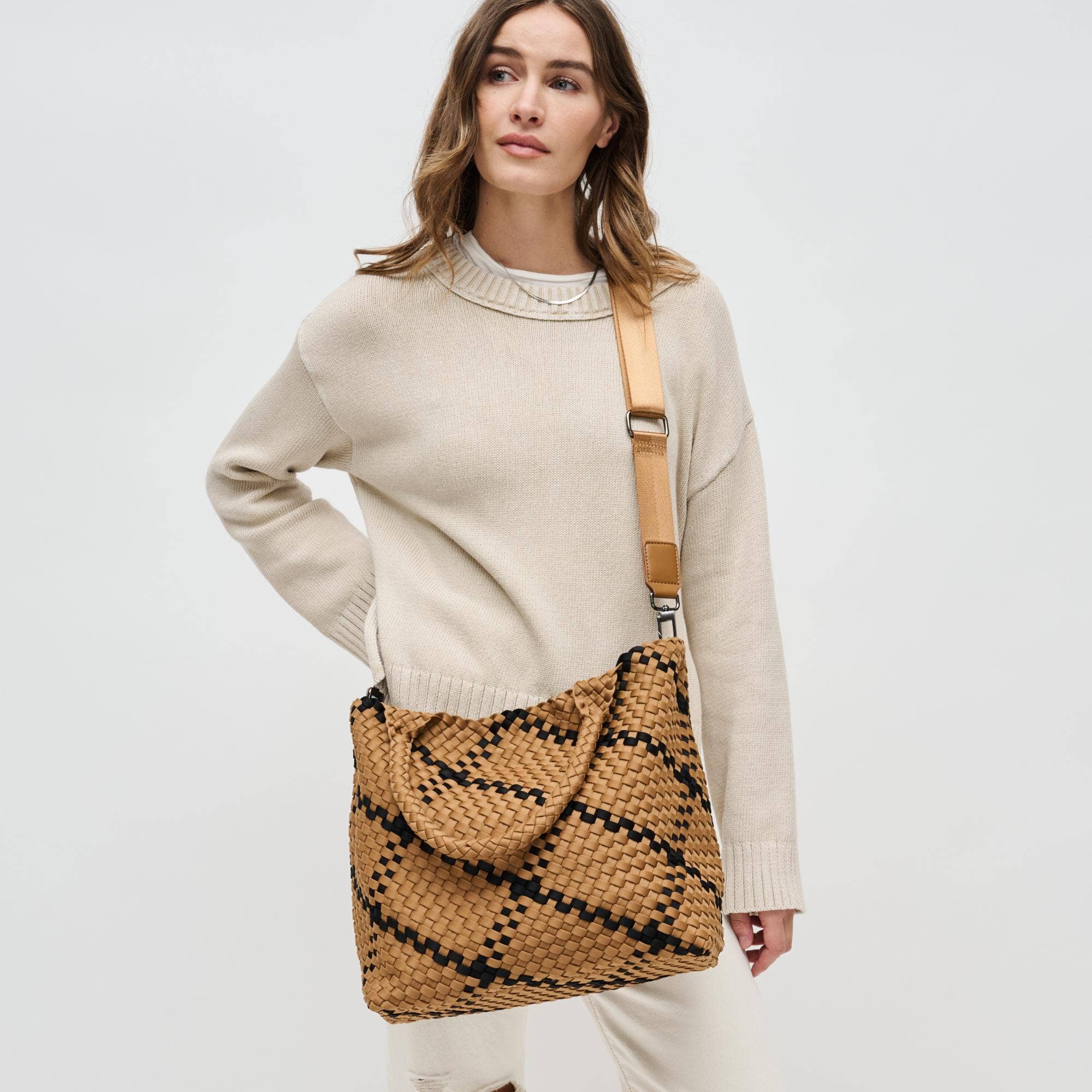 Sol and Selene - Vendita all'ingrosso Borsa tote - Donna - Borsa Media in Neoprene Intrecciato "Sky's The Limit"166