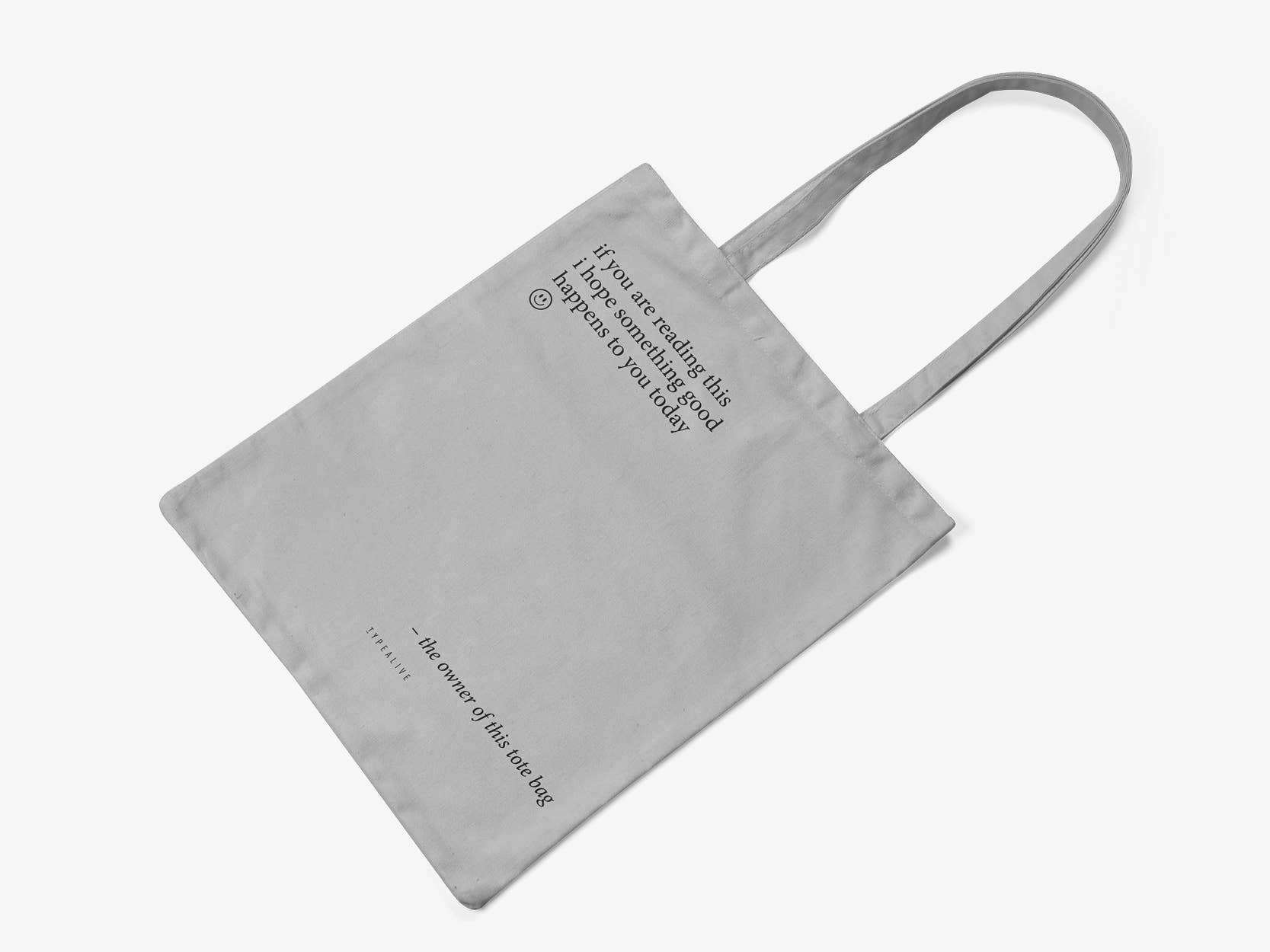 typealive - Vendita all'ingrosso Borsa tote - Unisex - Borsa in cotone 'Something Good'1