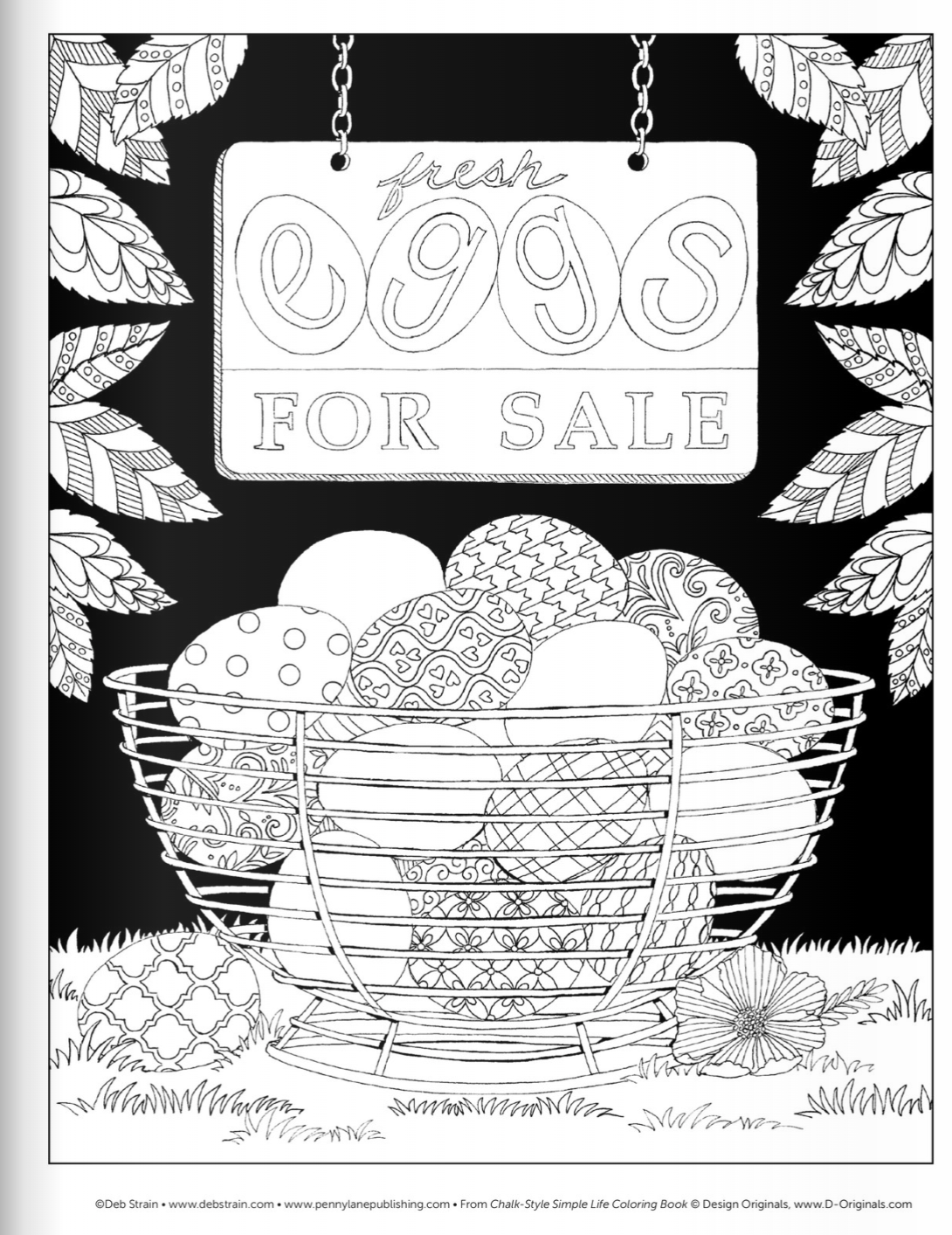 Wellspring - Wholesale Kleurboek - Volwassene - Kleurboek Chalk-Style - Simple Life1