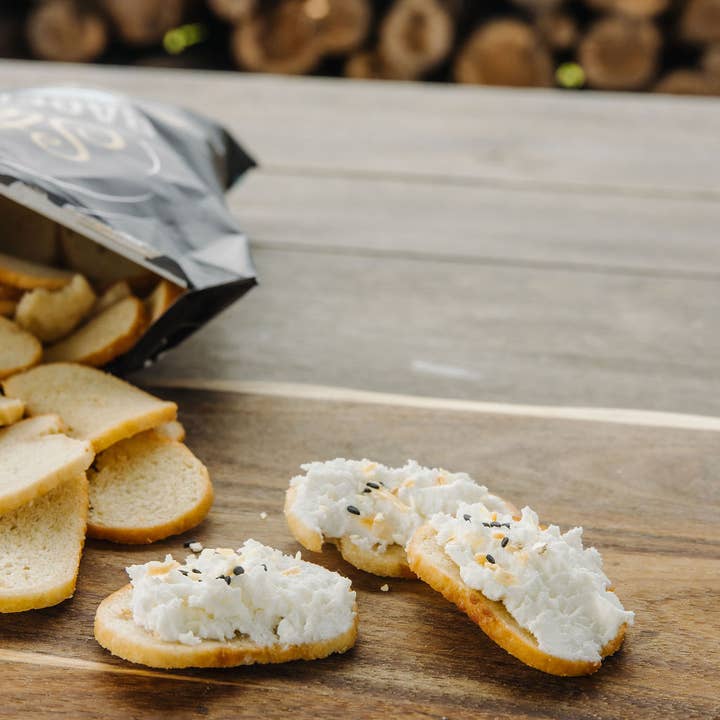 Prairie Fruits Farm & Creamery - Wholesale Cheese - Chevre- Everything Bagel Seasoning 6oz Tubs1