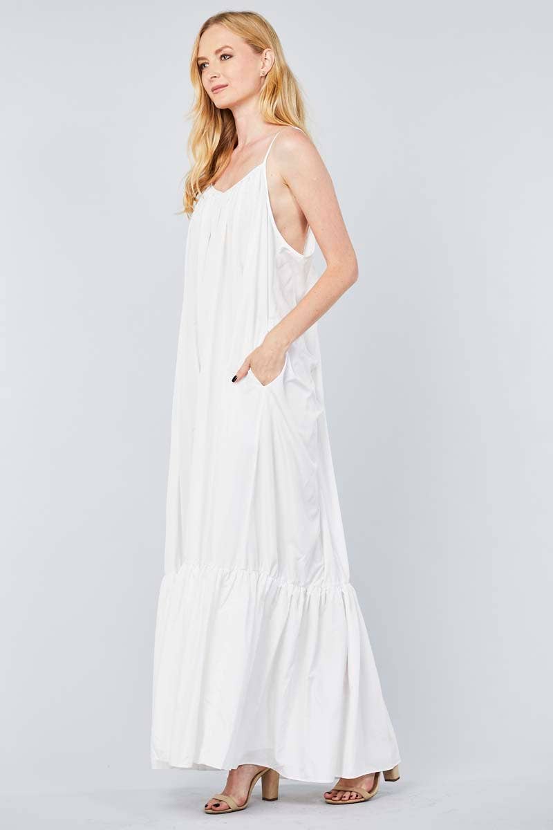 TOV - Vente Robe – femme - [OP4178] Robe à bretelles spaghetti avec dos bas29