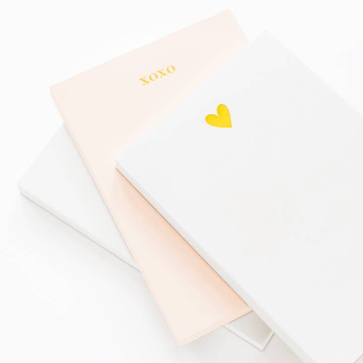 Sugar Paper - Wholesale Notepad - Mini Notepad, Gold Heart1