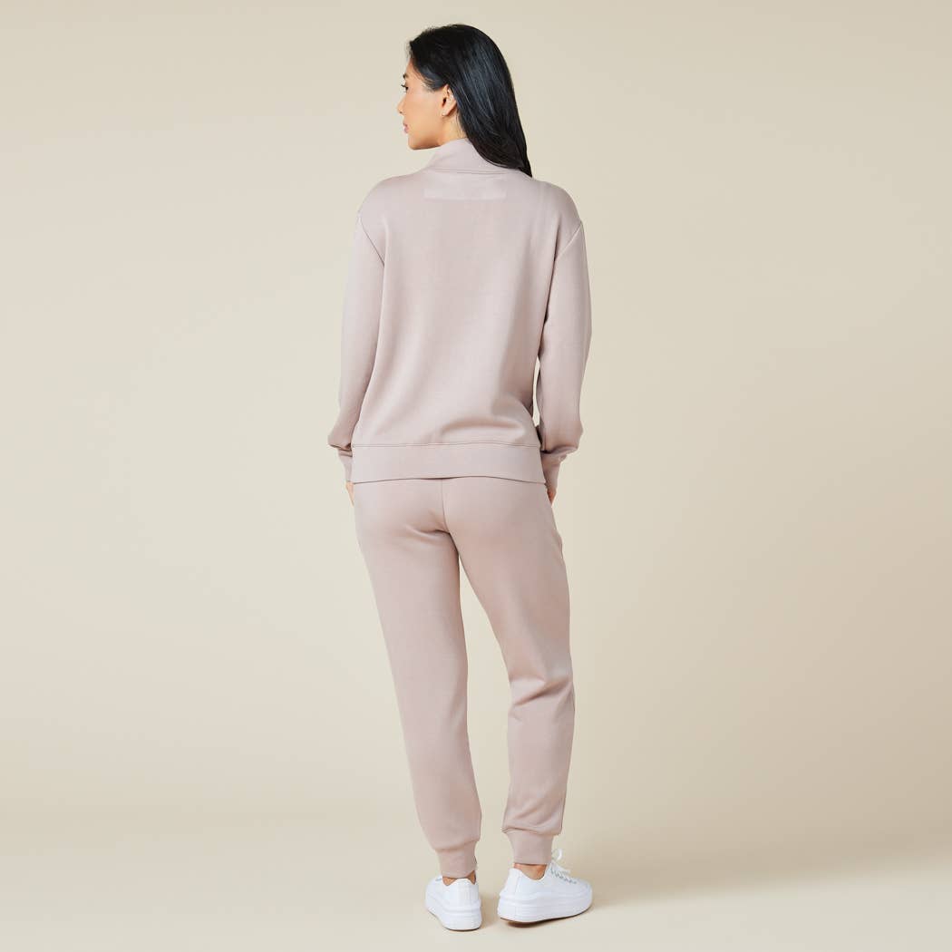 Softies – wholesale Mjukisset – Dam – Athleisure DreamTech 1/4 Zip Jogger Set för kvinnor9