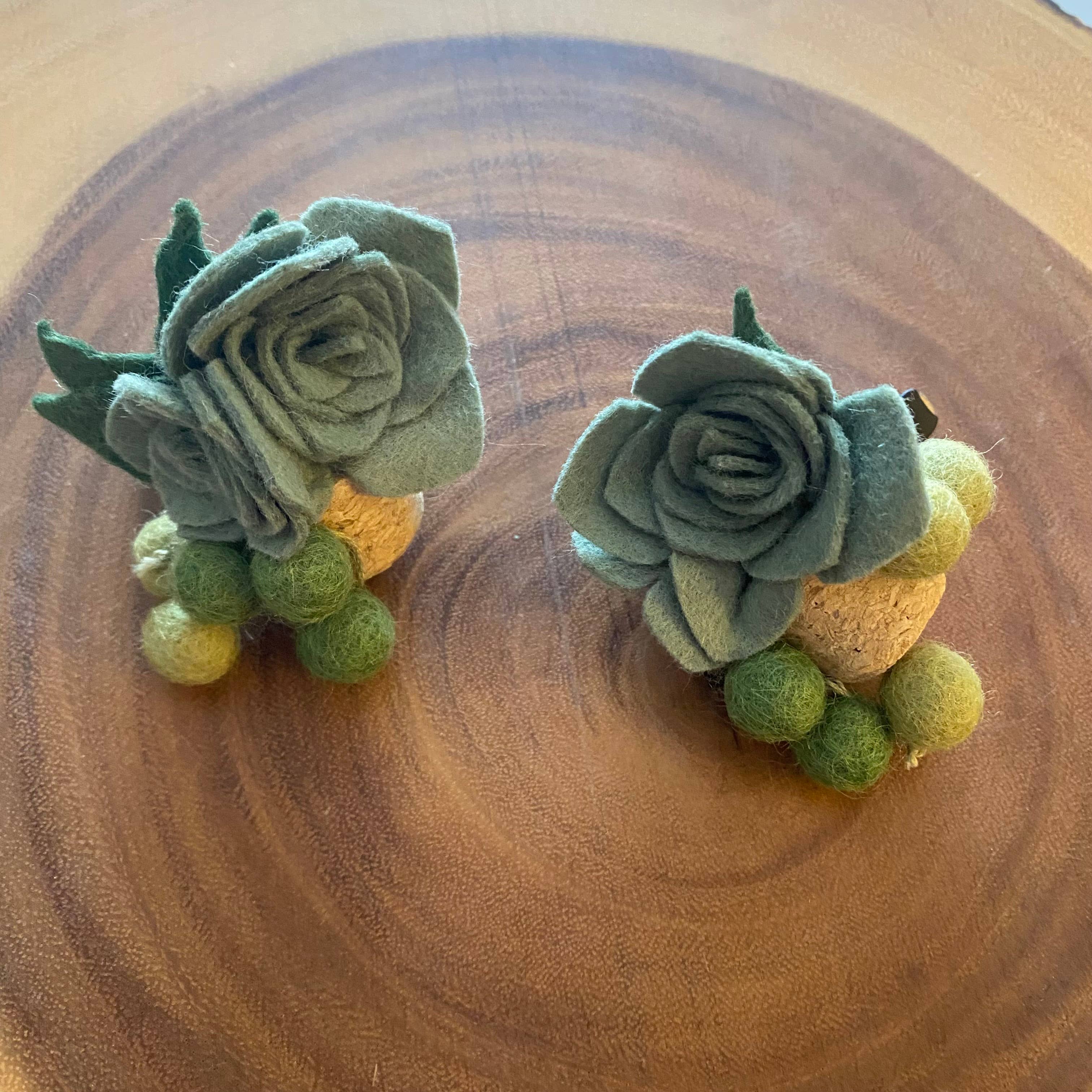 ForgetBKnot - Vente Désodorisant pour voiture – unisexe - Diffuseur d'huiles essentielles pour voiture avec clip : Feutre Succulent2