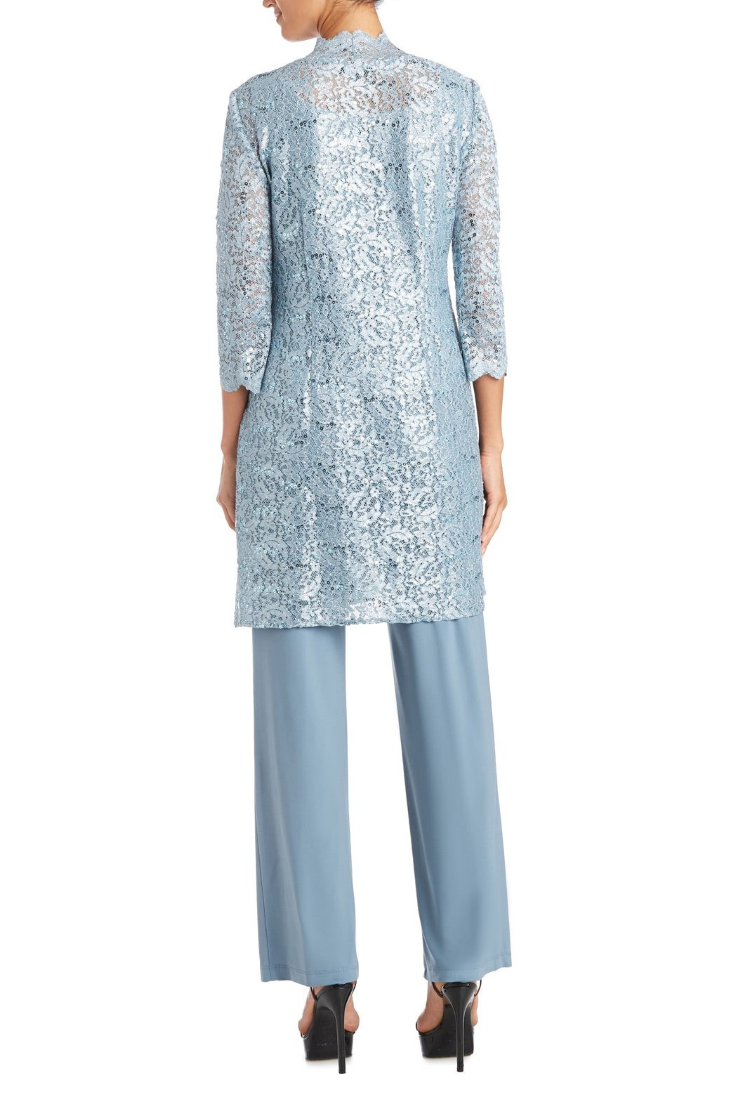New Yorker's Apparel - Wholesale Top & Pant Set (NOT Loungewear) - Women's - RM Richards Lace 3/4 Sleeve 3-Piece Pants Set11