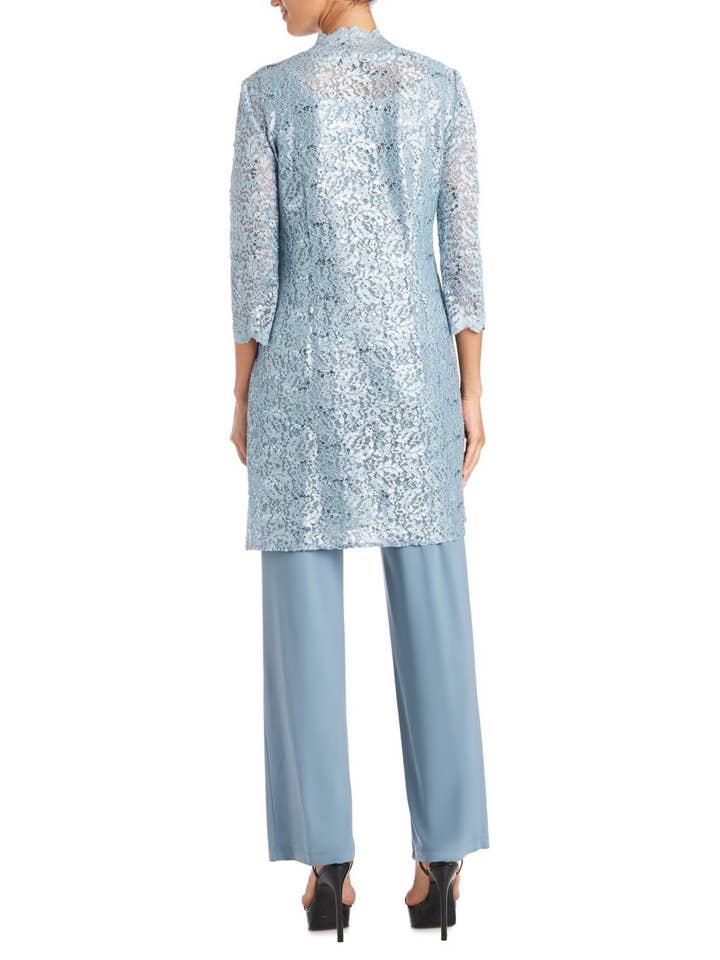 New Yorker's Apparel - Wholesale Top & Pant Set (NOT Loungewear) - Women's - RM Richards Lace 3/4 Sleeve 3-Piece Pants Set11