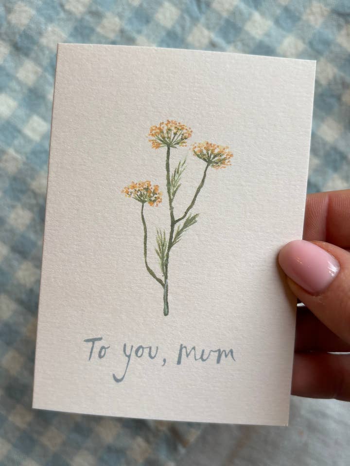 Carte mini « To you, Mum » pour la vente par Harriet Watson