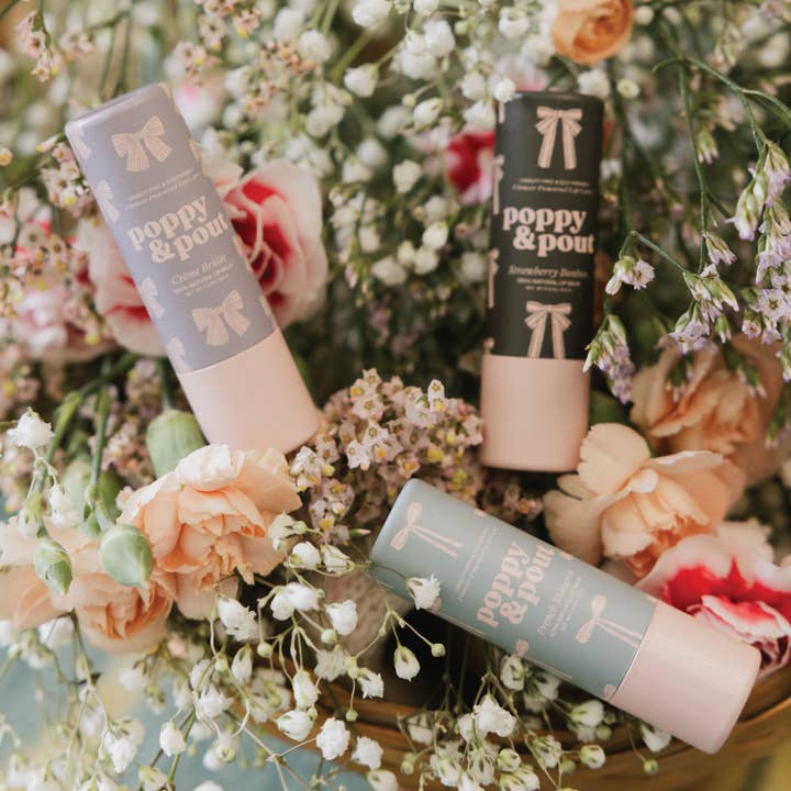 Poppy & Pout - Wholesale Lip Balm Set - Gift Set, Coquette Lip Balm Trio