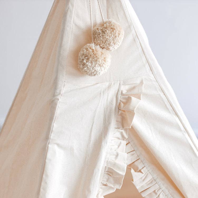 MINICAMP - Wholesale Tent - Kids - MINICAMP Teepee Tent for Kids with Ruffled Trim6