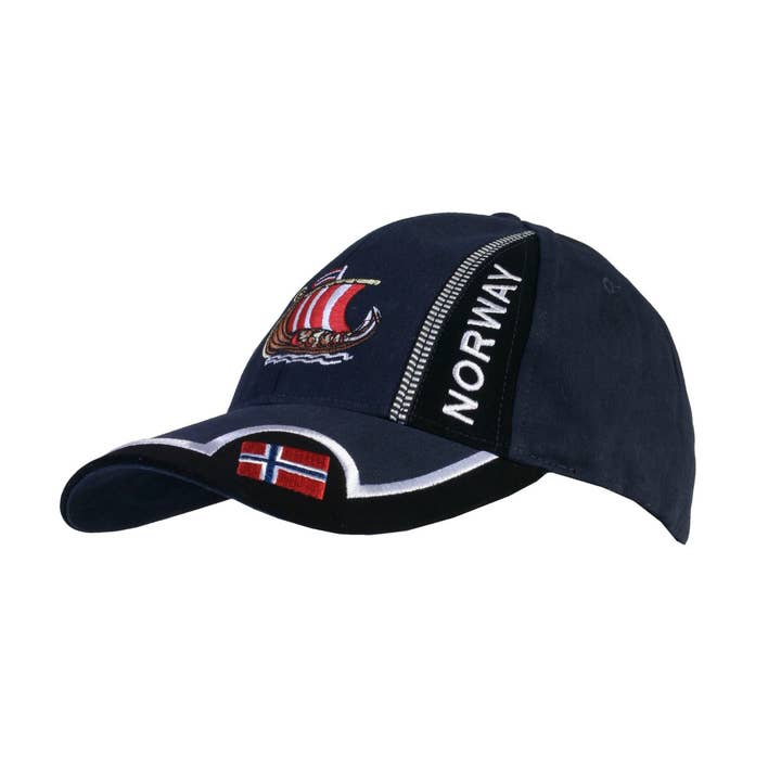 Scandinavian Specialties - Wholesale Baseball Cap - Unisex - Baseball Cap - Viking Ship / Norway / Flag Embroidered0