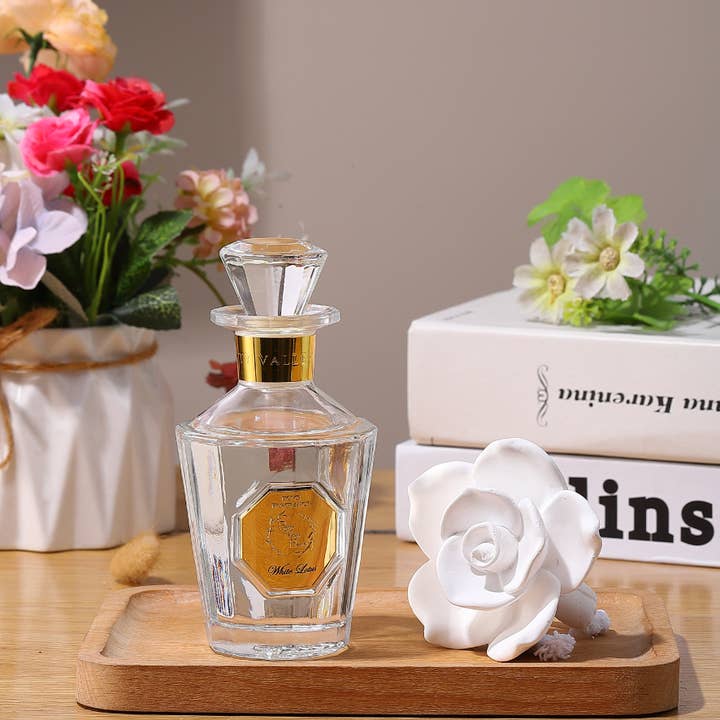 Pretty Valley Home - Wholesale Reed Diffuser - Reed Diffuser Sets !! NEW!! Vintage Rose Ceramic Diffuser -White Lotus2