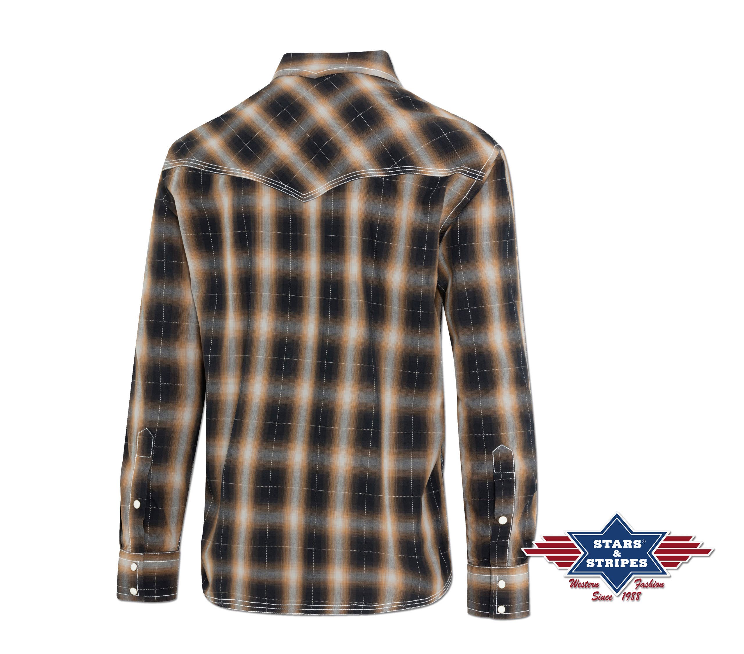 Stars & Stripes® - Wholesale Button Down Shirt - Men's - Western checkered shirt - Tanner1