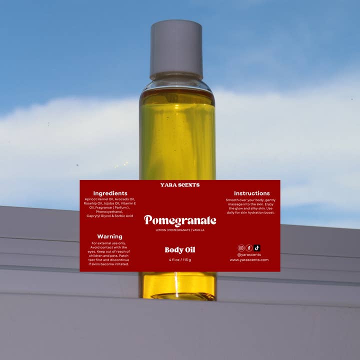 Yara Scents - Wholesale Bath/Body Oil - POMEGRANATE | Body Oil1