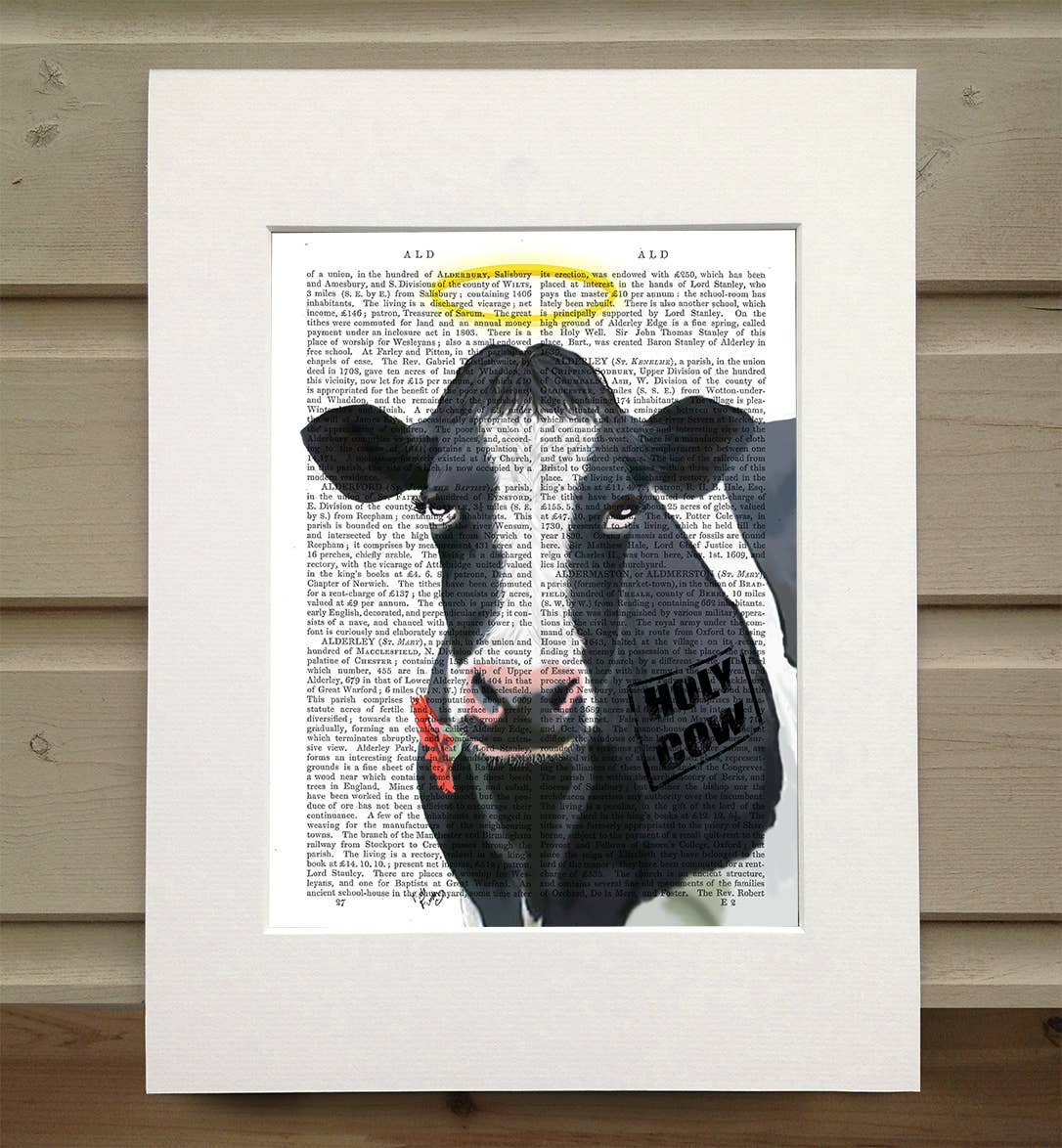 FabFunky Ltd - Wholesale Art Print - Holy Cow, Book Print / Art Print / Wall Art0