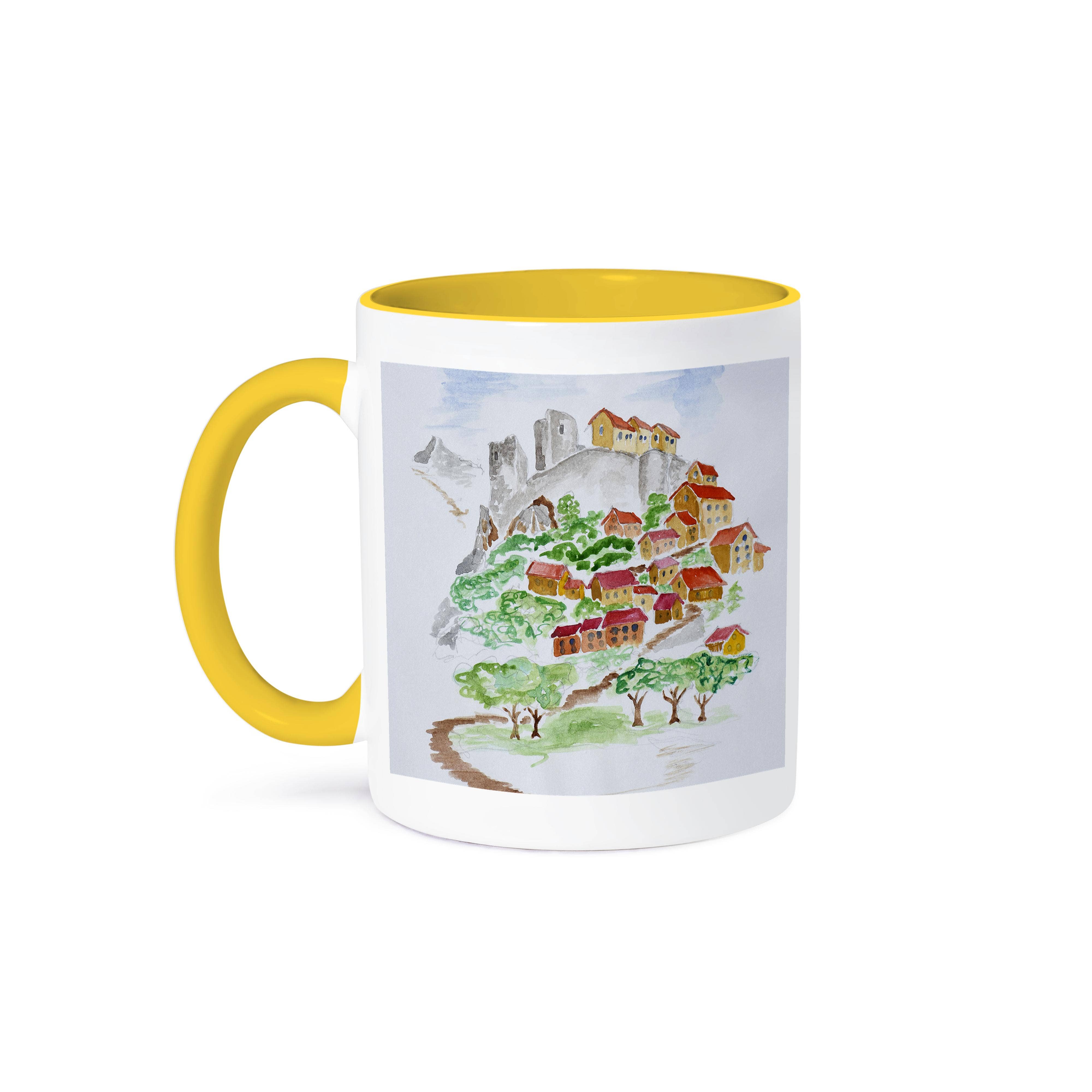 3dRose - Wholesale Coffee Mug - 3dRose, Road to the hilltop fortress of Corte, Corsica, France, Mug0