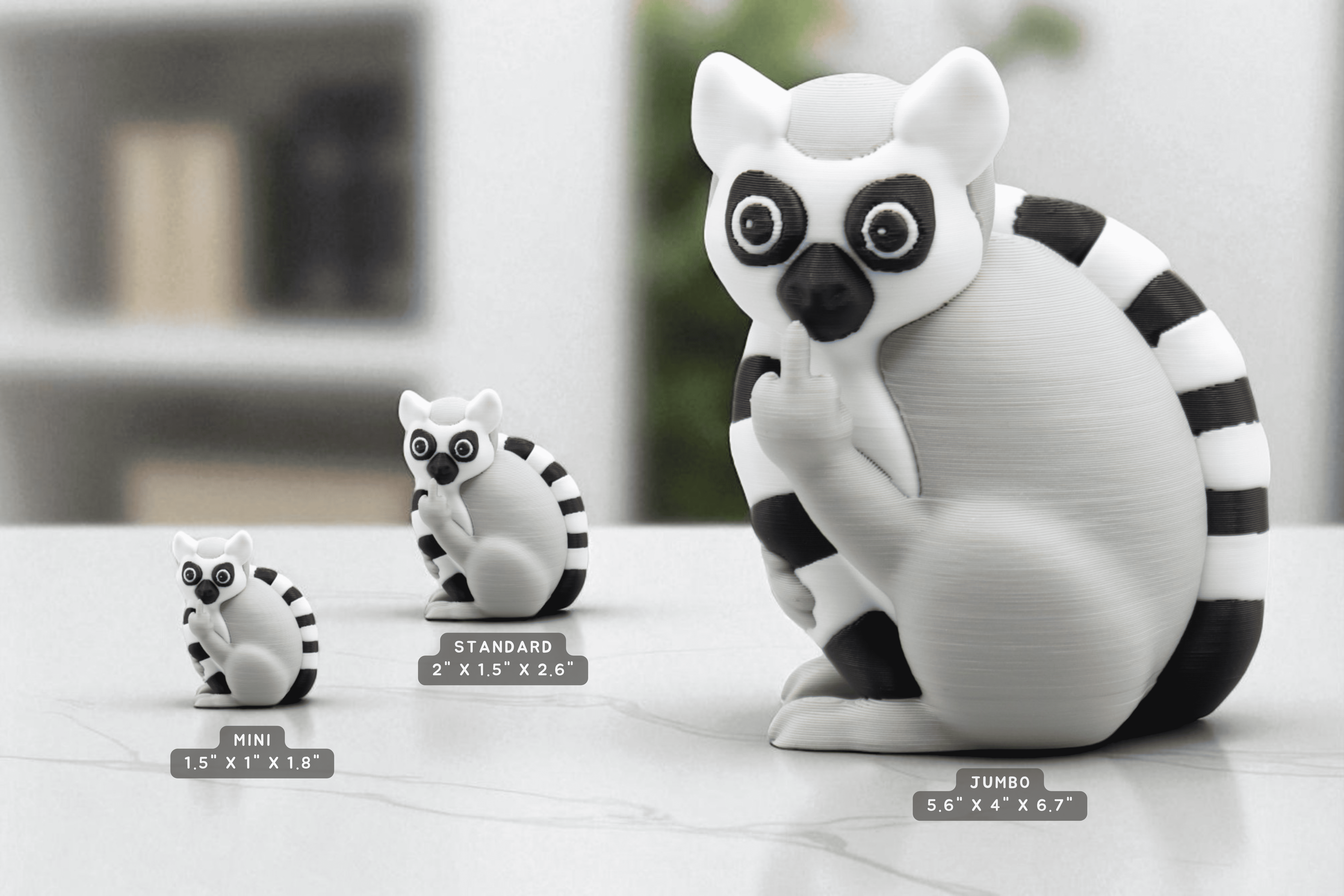Lellume - Wholesale Decorative Figurine - Lemur Middle Finger Figurine – Funny Sarcastic Lemur Gift6