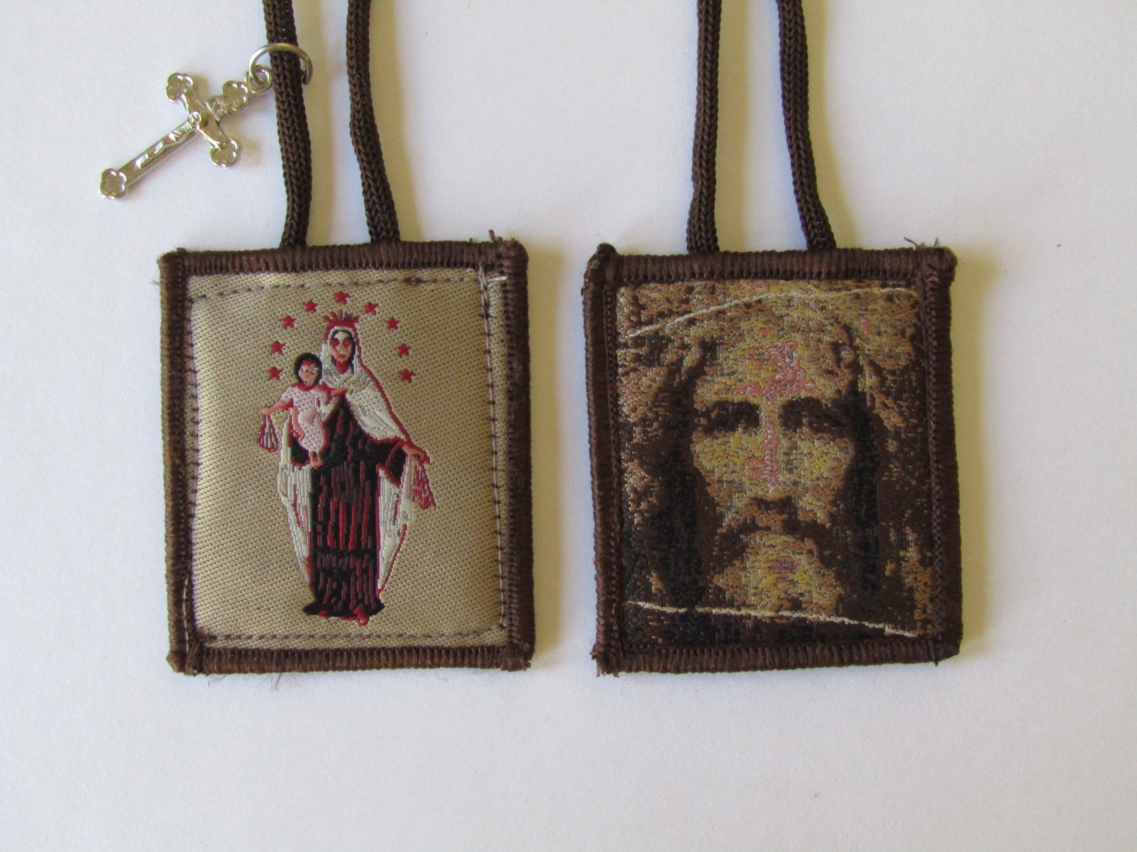 mds - Wholesale Prayer Beads Necklace - Holy Face Scapular  mds#8031