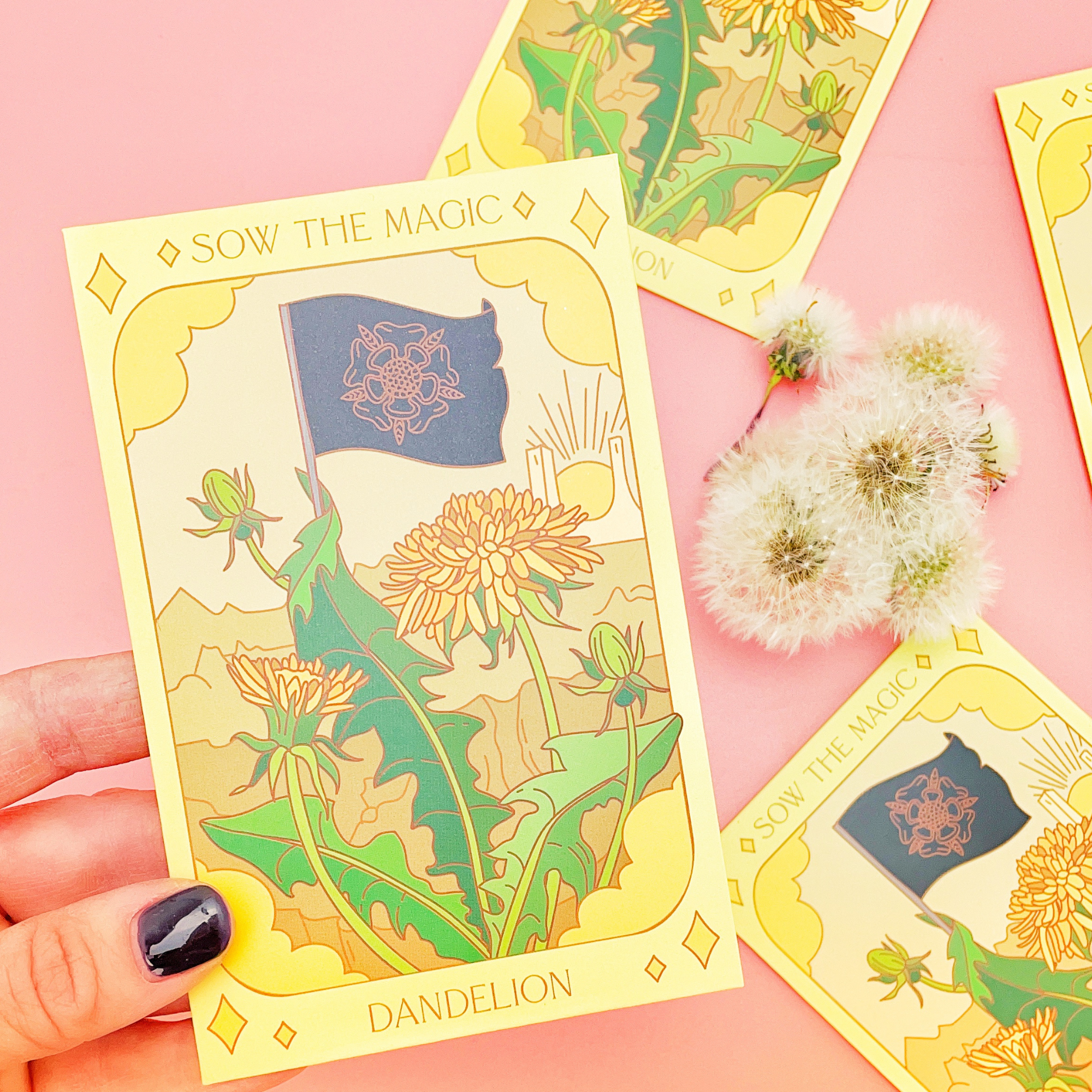 Sow the Magic - Wholesale Plant Seeds - Dandelion Tarot Seed Packet2