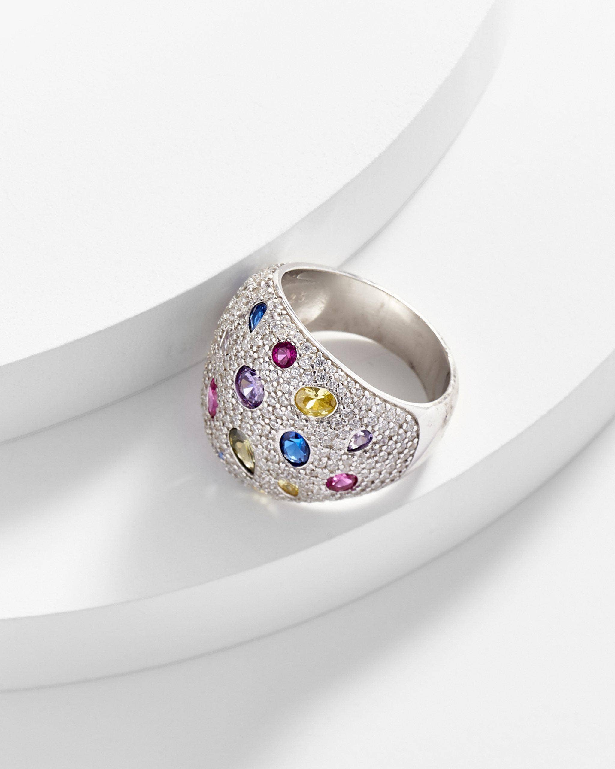 Kosa Jewels - Wholesale Multi-Stone Ring - Alexandra Colorful Rhinestone Ring0