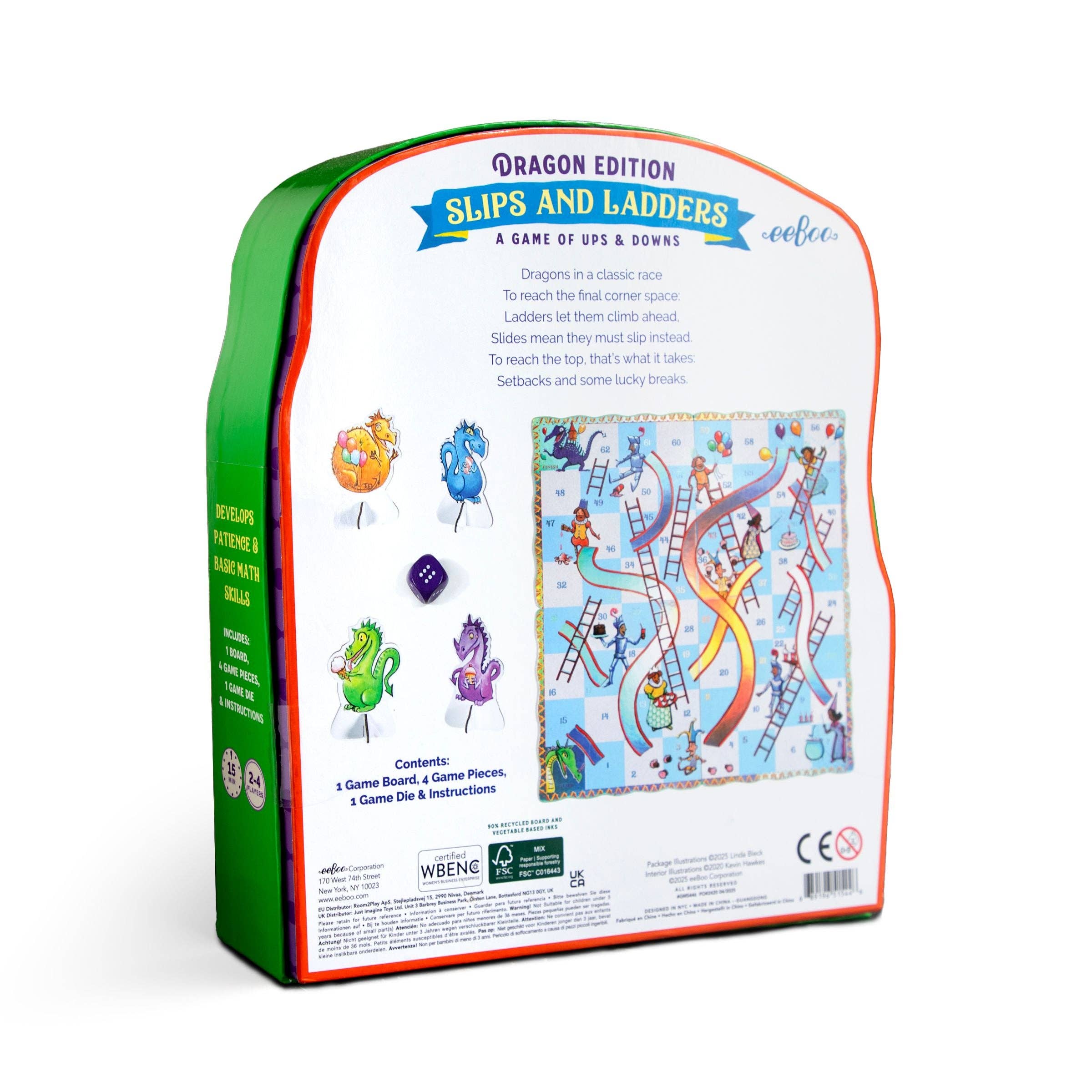 eeBoo - Wholesale Board Game - Slips & Ladders Dragon Shaped Game4