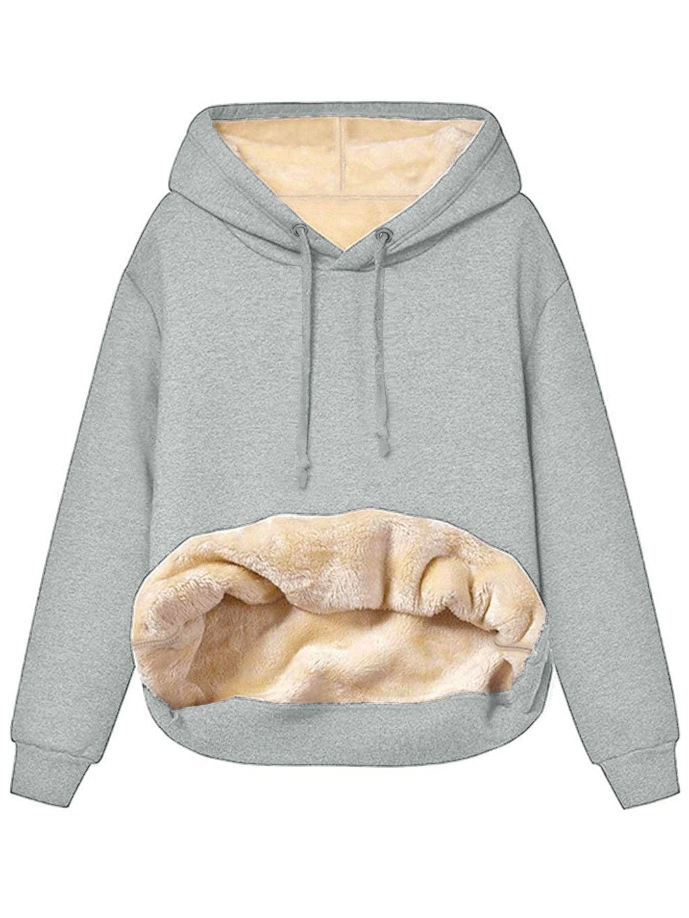 Marayn - Wholesale Jacket - Women's - Cozy Winter Lambswool Hooded Fleece Jacket for Women6