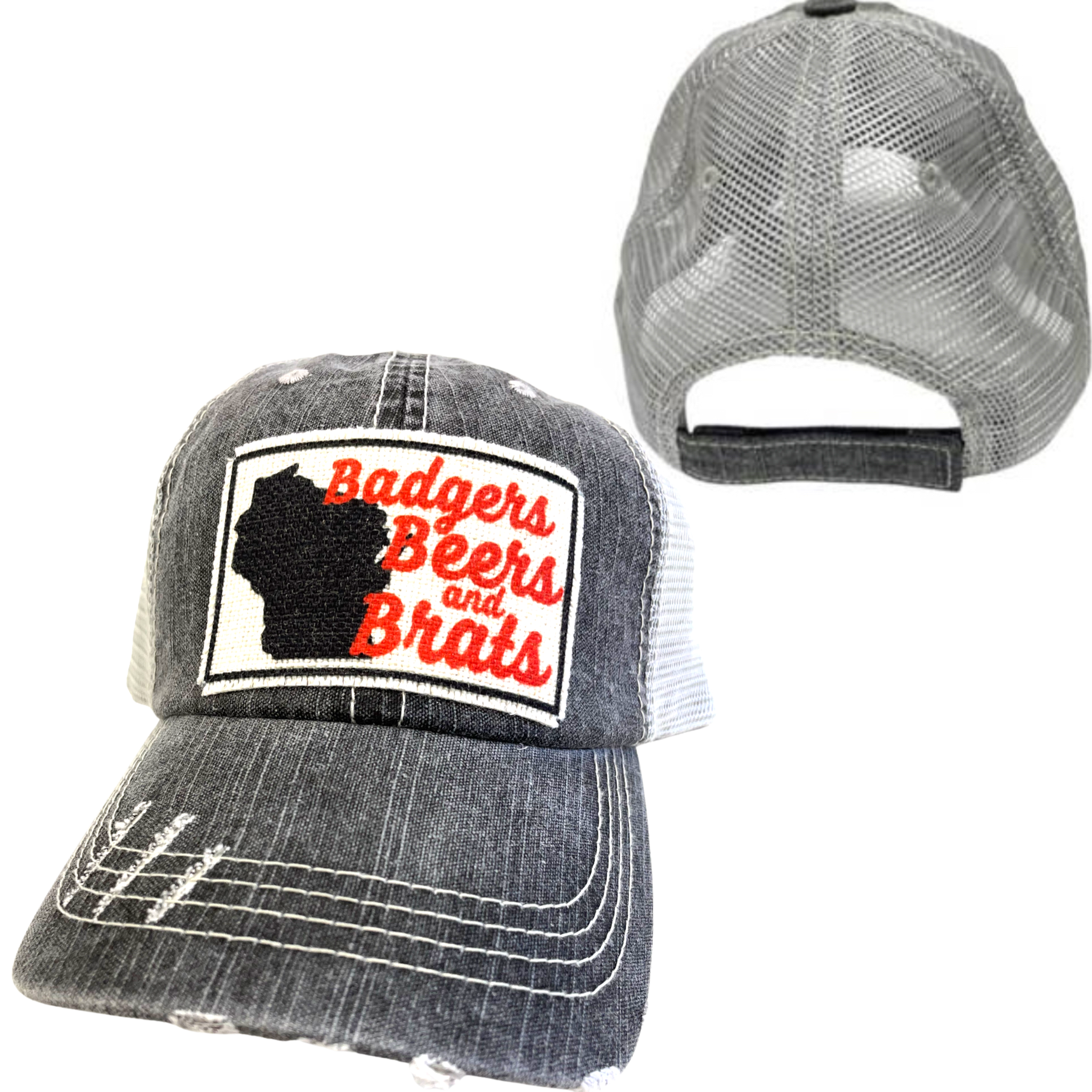 dkhandmade - Wholesale Trucker Hat - Unisex - WISCONSIN BRATS BEERS BADGERS HATS4