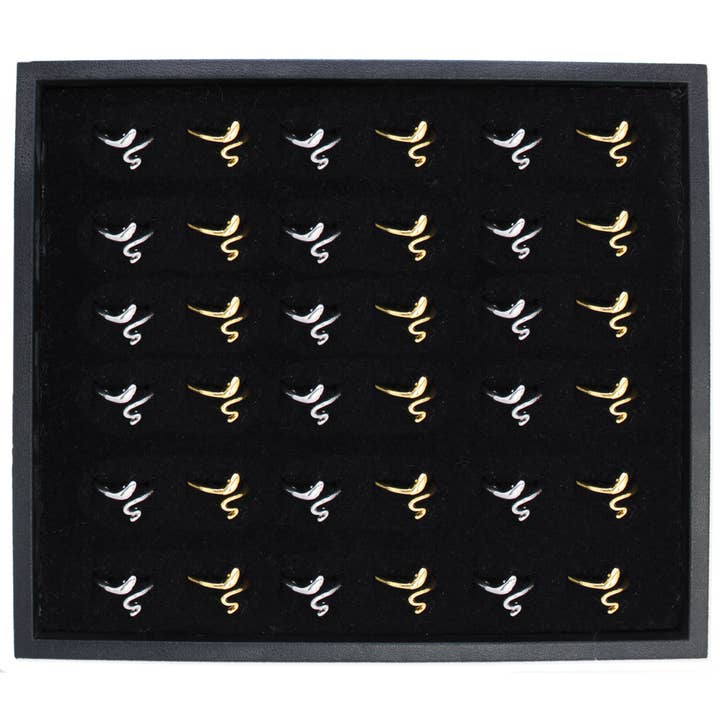 Wrapped Snake Toe Rings Display for wholesale by ZAD