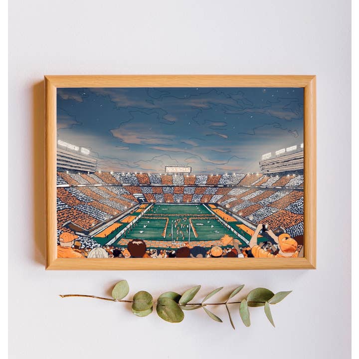 Illustrate Kate - Wholesale Art Print - Knoxville Art Print | Neyland Stadium | Knoxville, TN