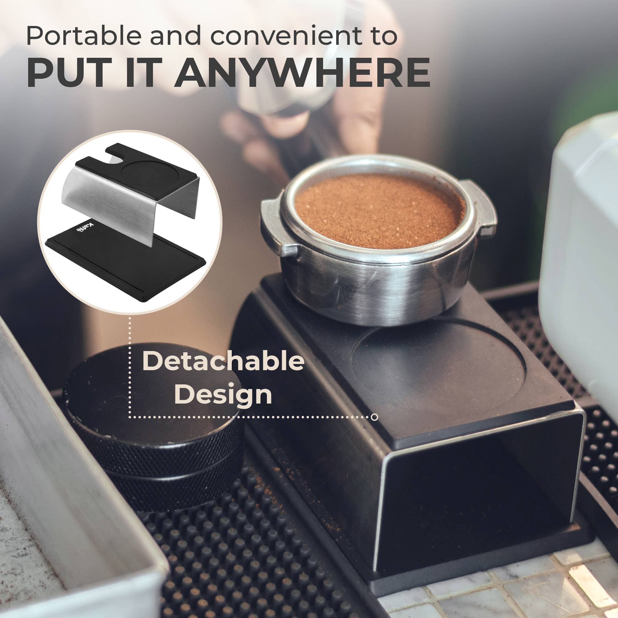Kaffe - Wholesale Kitchen Tool/Gadget - Kaffe Espresso Premium Organizer,Tamper Holder, Portafilter4