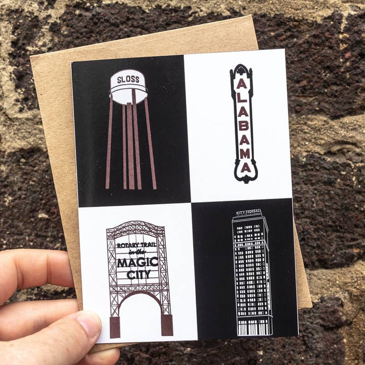 1918 Design Company - Wholesale Everyday Greeting Card - Landmark Card, Birmingham Alabama1