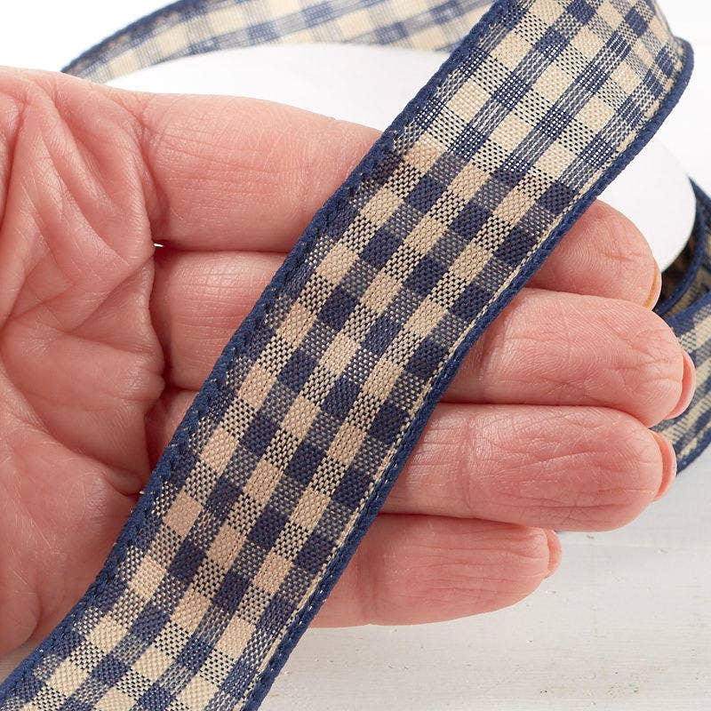 Factory Direct Craft - Wholesale Linten - Geruit metalen lint (6 rollen van 9,1 m) - Kies kleur3