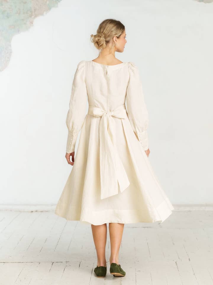 Red Poppy Hawthorn Dress, Long Sleeve for wholesale on Faire54