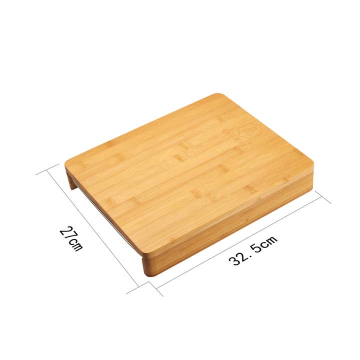 Laguiole - Wholesale Cutting Board - Lagiuole Bamboo Cutting Board with Stainless Steel Storage Drawer2