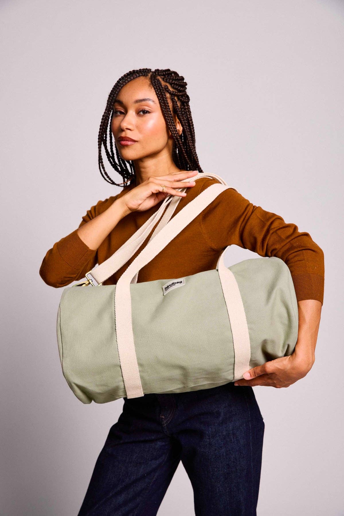 Hindbag – wholesale Weekender bag – women's – Simon Duffel Bag Clay Green0