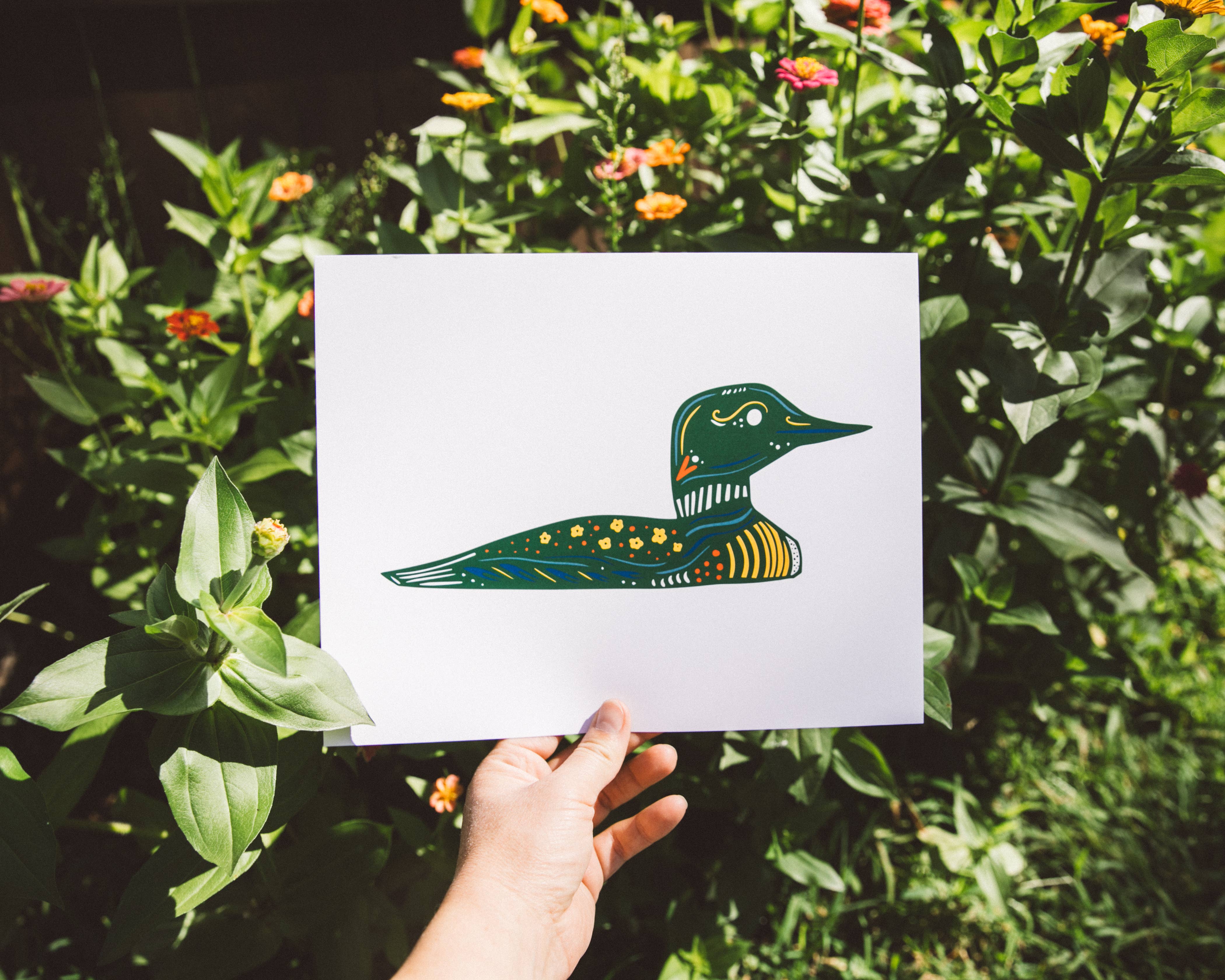 Hinterland Goods - Wholesale Art Print - Common Single Loon Print Wall Art Nordic5