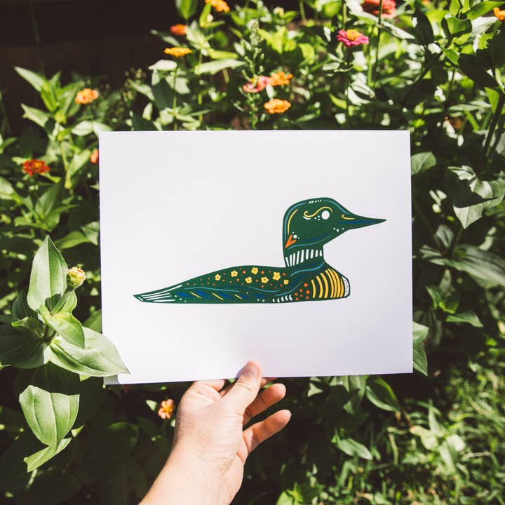 Hinterland Goods - Wholesale Art Print - Common Single Loon Print Wall Art Nordic5