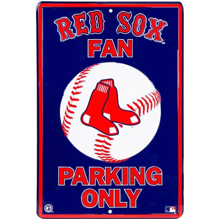 Boston Red Sox Parking - Large Parking Signs - MLB for wholesale by Signs 4 Fun