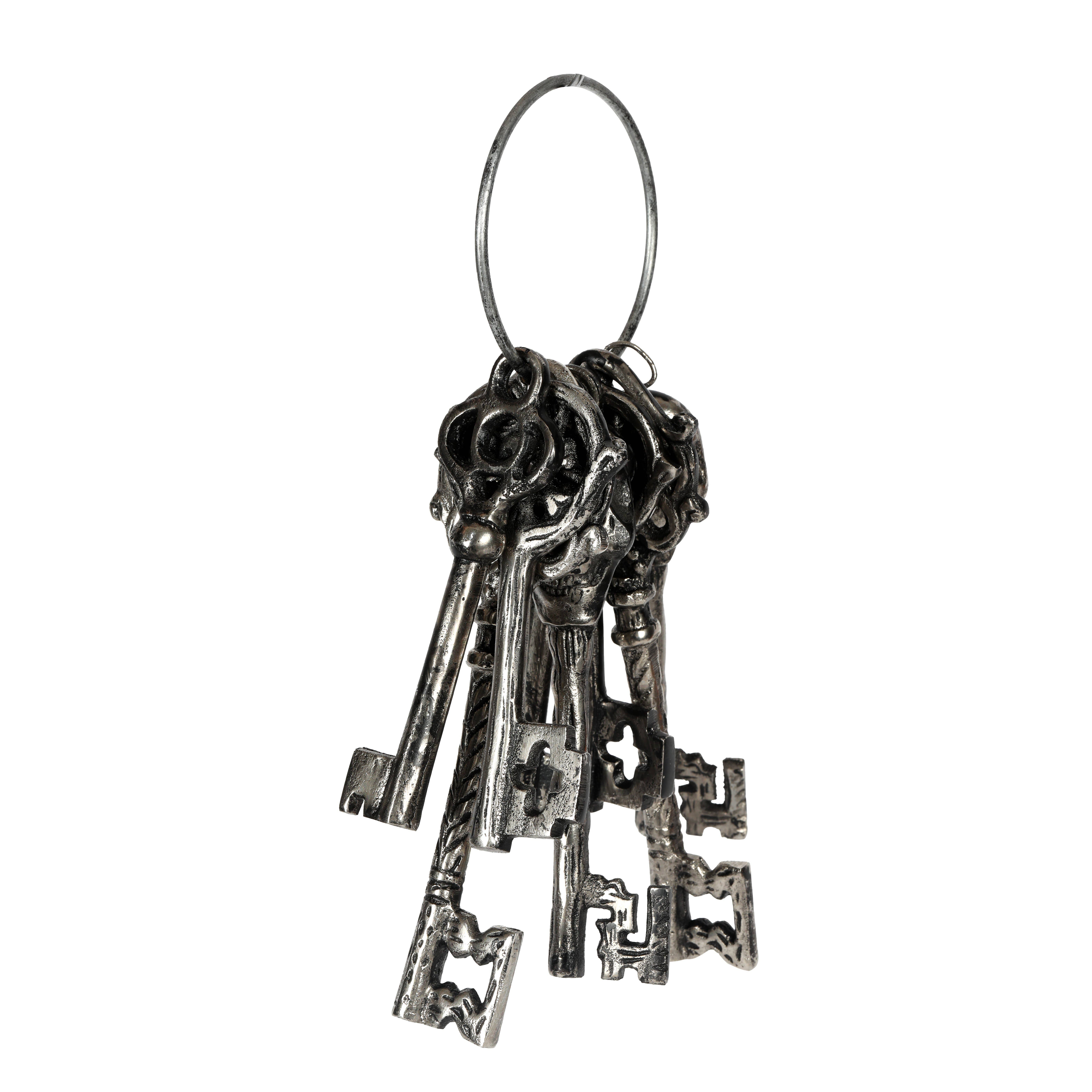 Vatican Homes - Vente Décorations de table - Trousseau de clés en métal de 12" pour Halloween0