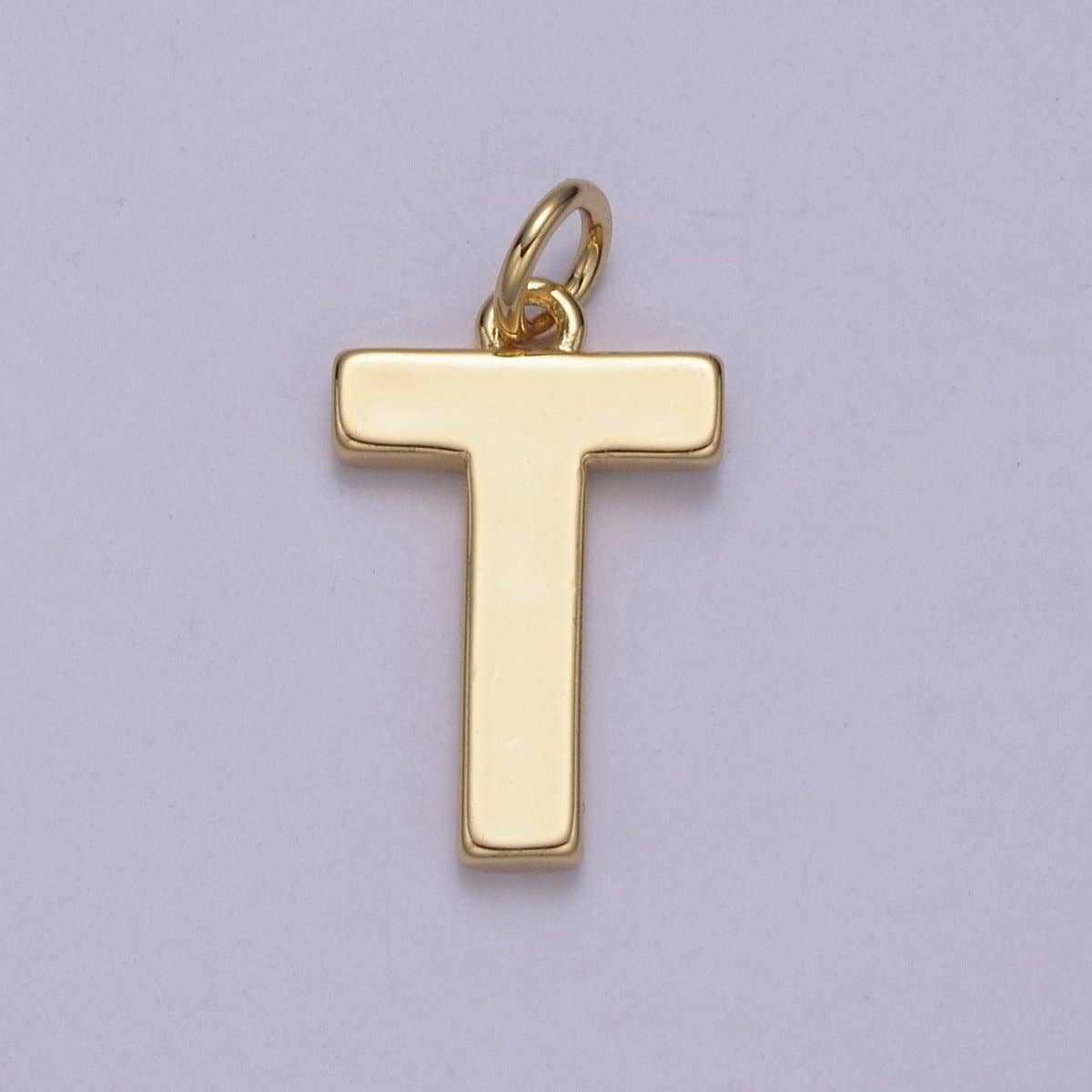 Aim Eternal – wholesale Individual charm/pendant – 14k Gold Filled Minimalist Font Initial Letters Pendant Charm Wholesale Jewelry Supply A-703-A-71519