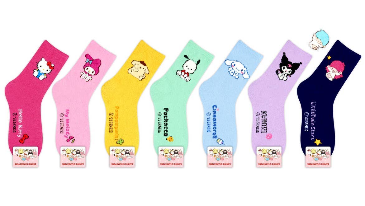 K-Wonderland - Wholesale Socks - Women's - Sanrio Characters ultra-soft cozy warm Sleeping Socks19