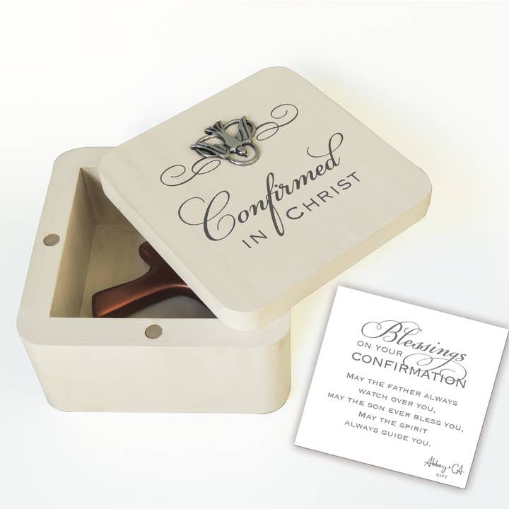 Confirmation White Keepsake Box for wholesale by Abbey + CA Gift